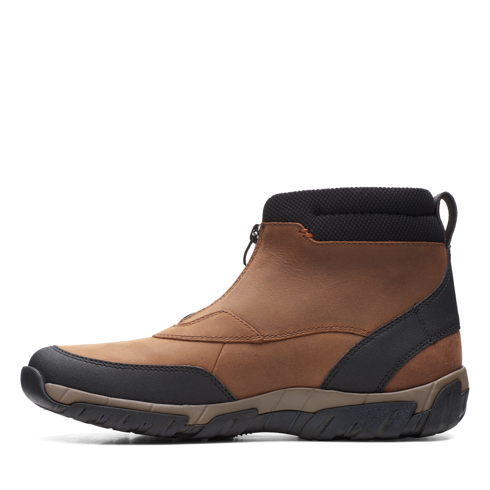 Clarks Grove Zip Waterproof 26162720 Mens Brown Leather Chukkas Boots 8 - Bild 5 von 8
