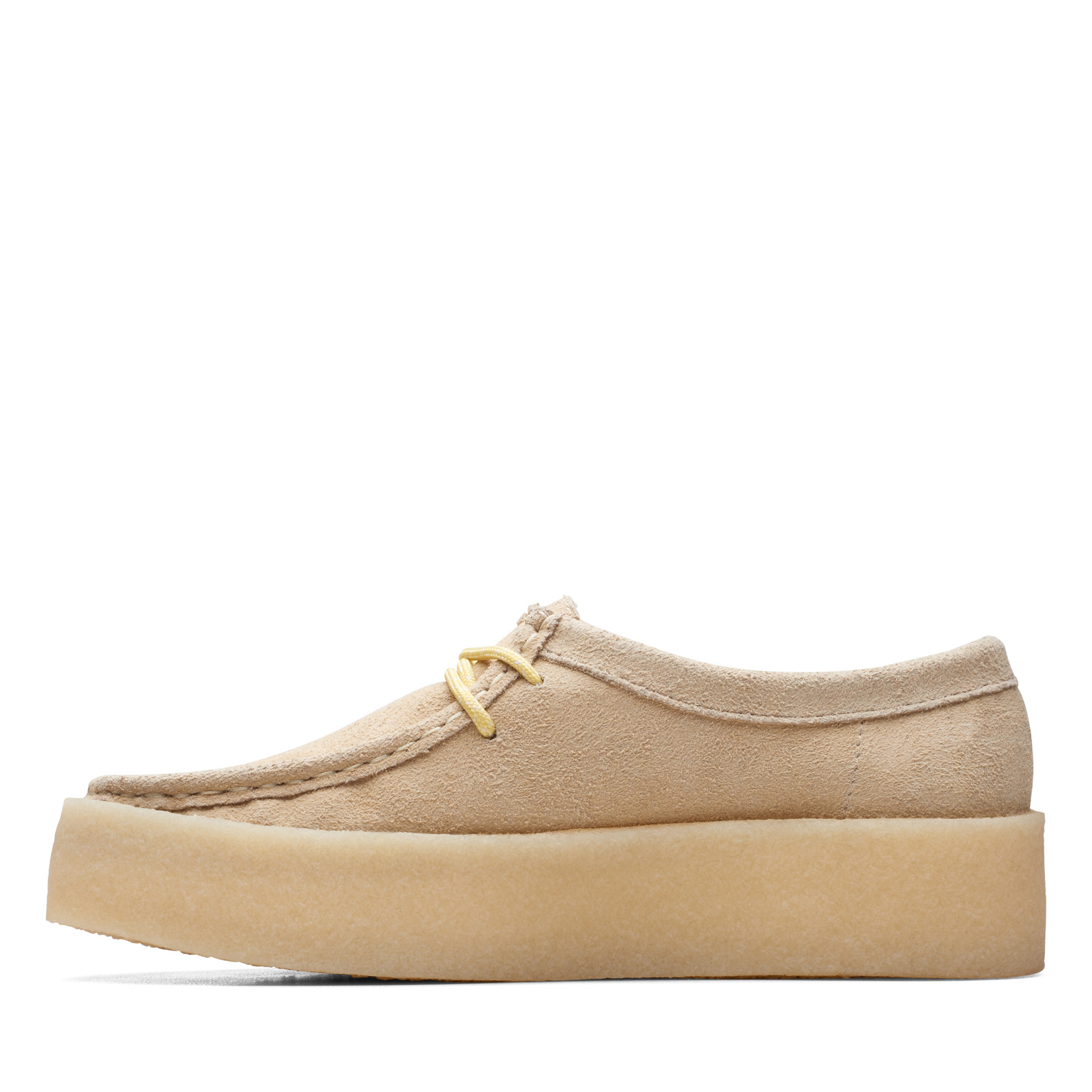 Clarks Wallabee Cup 26171855 Womens Beige Oxfords & Lace Ups