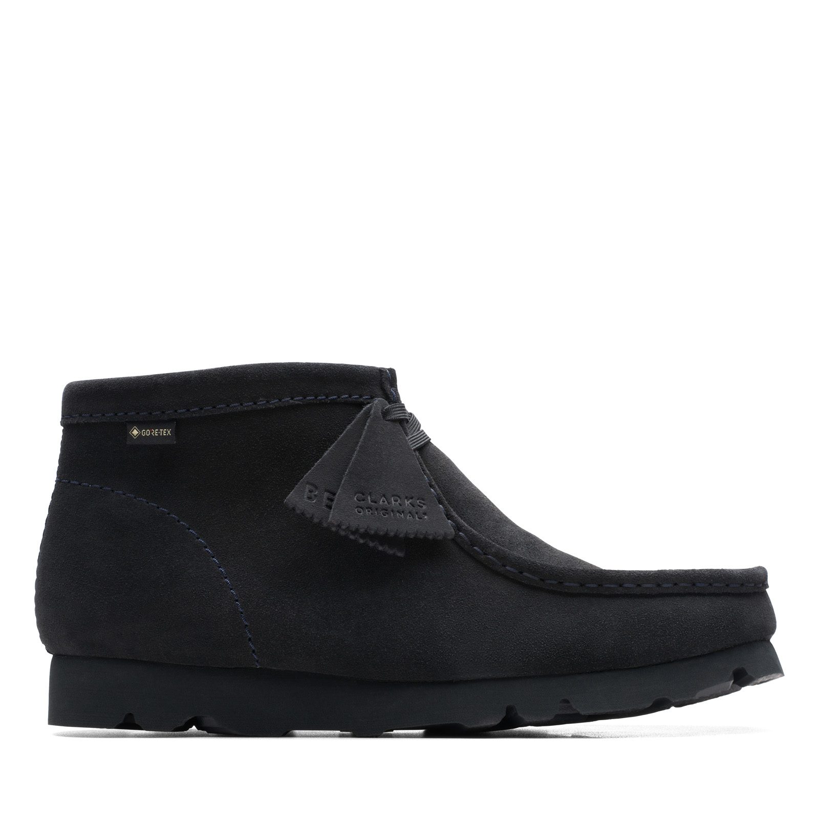 Clarks Wallabee Boot Beams Gore-Tex GTX Herren Schwarz Wildleder 