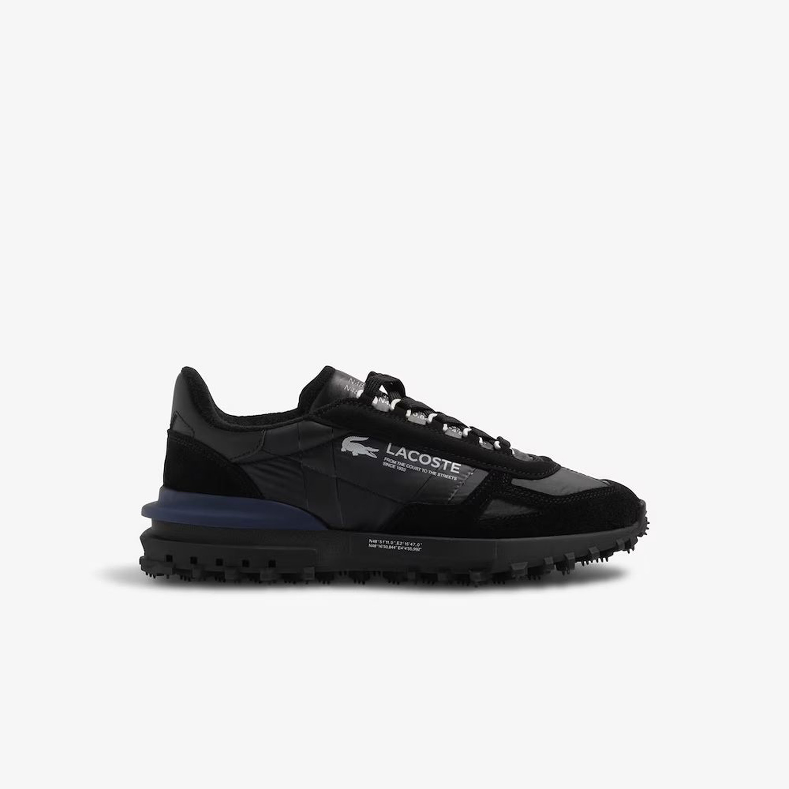 Lacoste Elite Active 223 2 SMA Hombres Negro Estilo de Vida Tenis Zapatos - Imagen 7 de 8