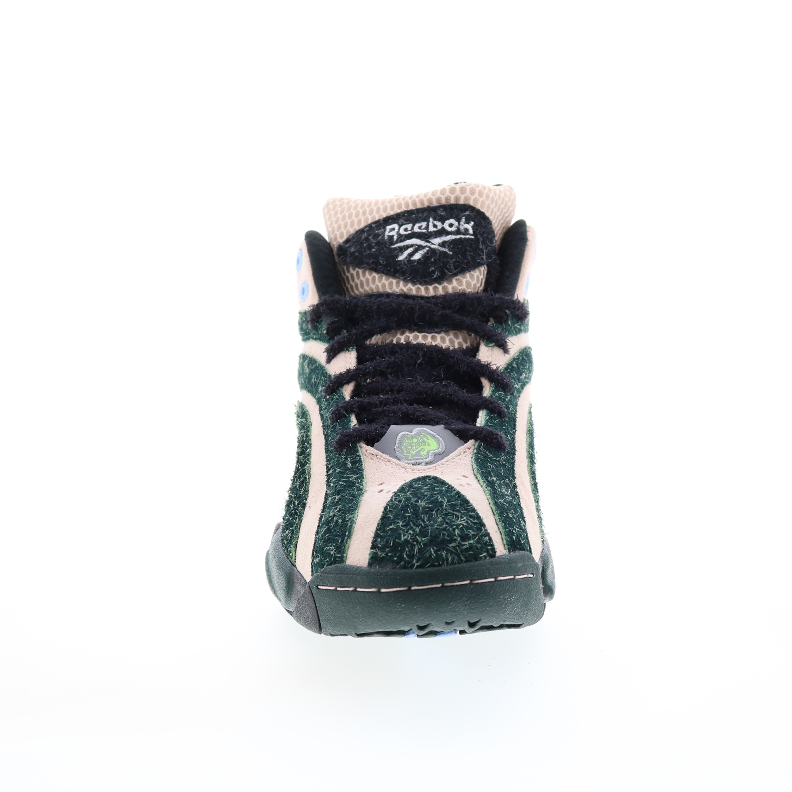 Reebok Shaqnosis X Brain Dead Mens Green Suede Athletic Basketball