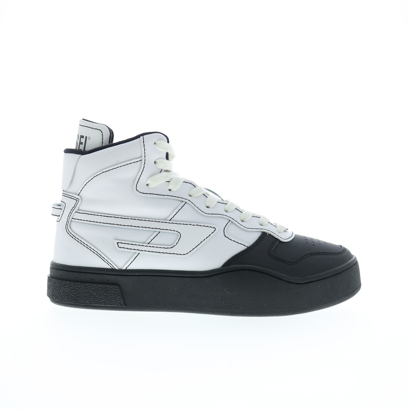 Pre-owned Diesel S-ukiyo Mid X Y02961-pr013-h1527 Mens White Lifestyle Sneakers Shoes