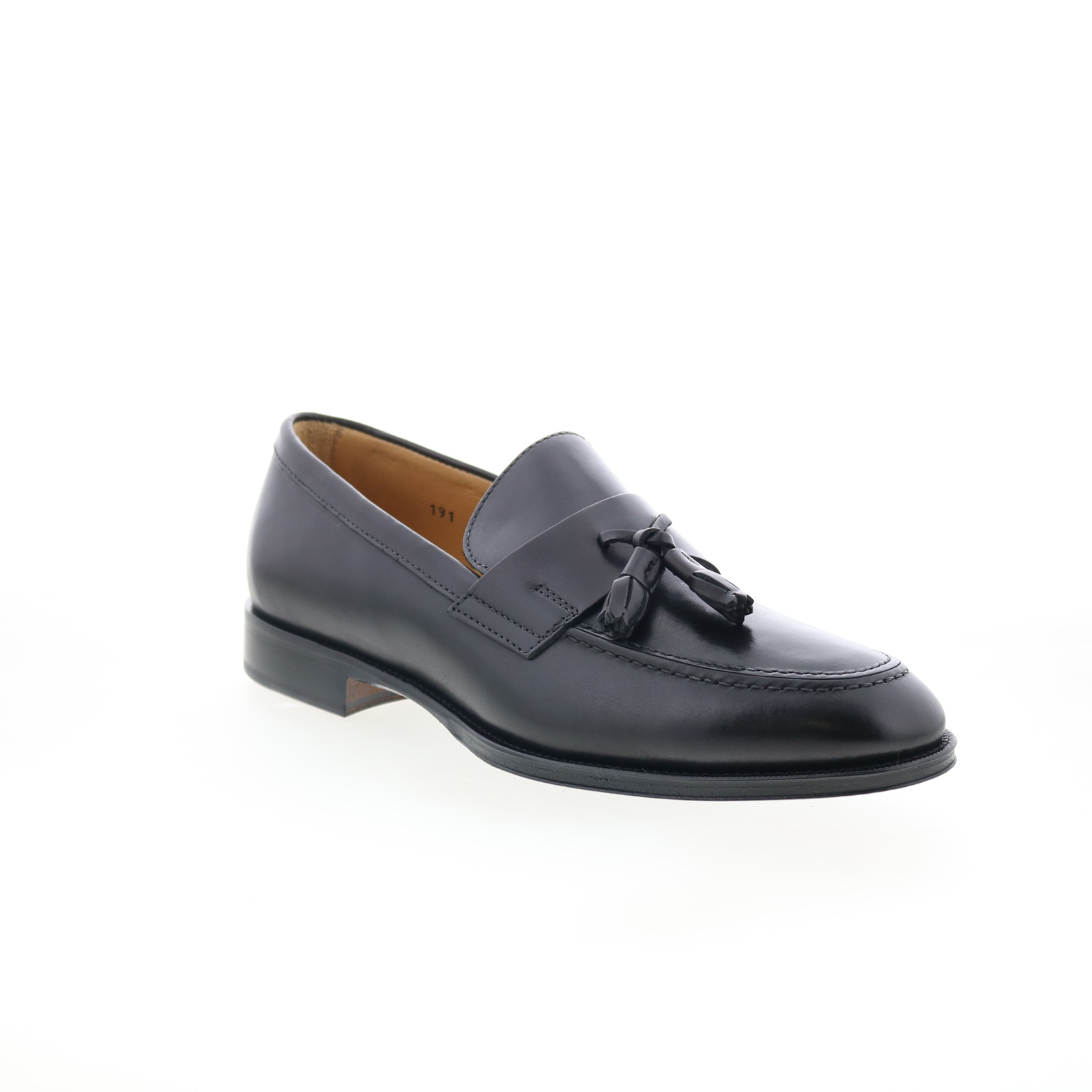 Zelli Italia Como Calfskin Mens Black Loafers & Slip Ons 
