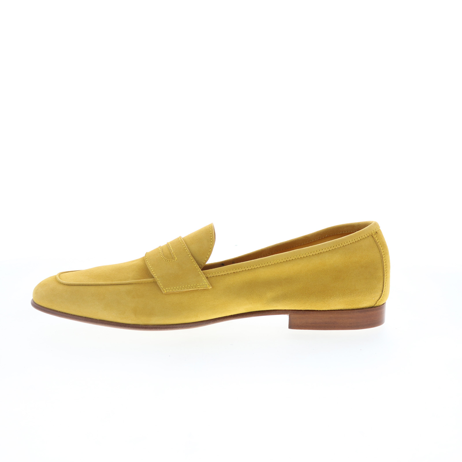 Zelli Italia Tasca Goat Suede Mens Red Loafers & Slip Ons Penny Shoes Zelli Italia Tasca Goat Suede Mens Yellow Loafers & Slip Ons  main image 2