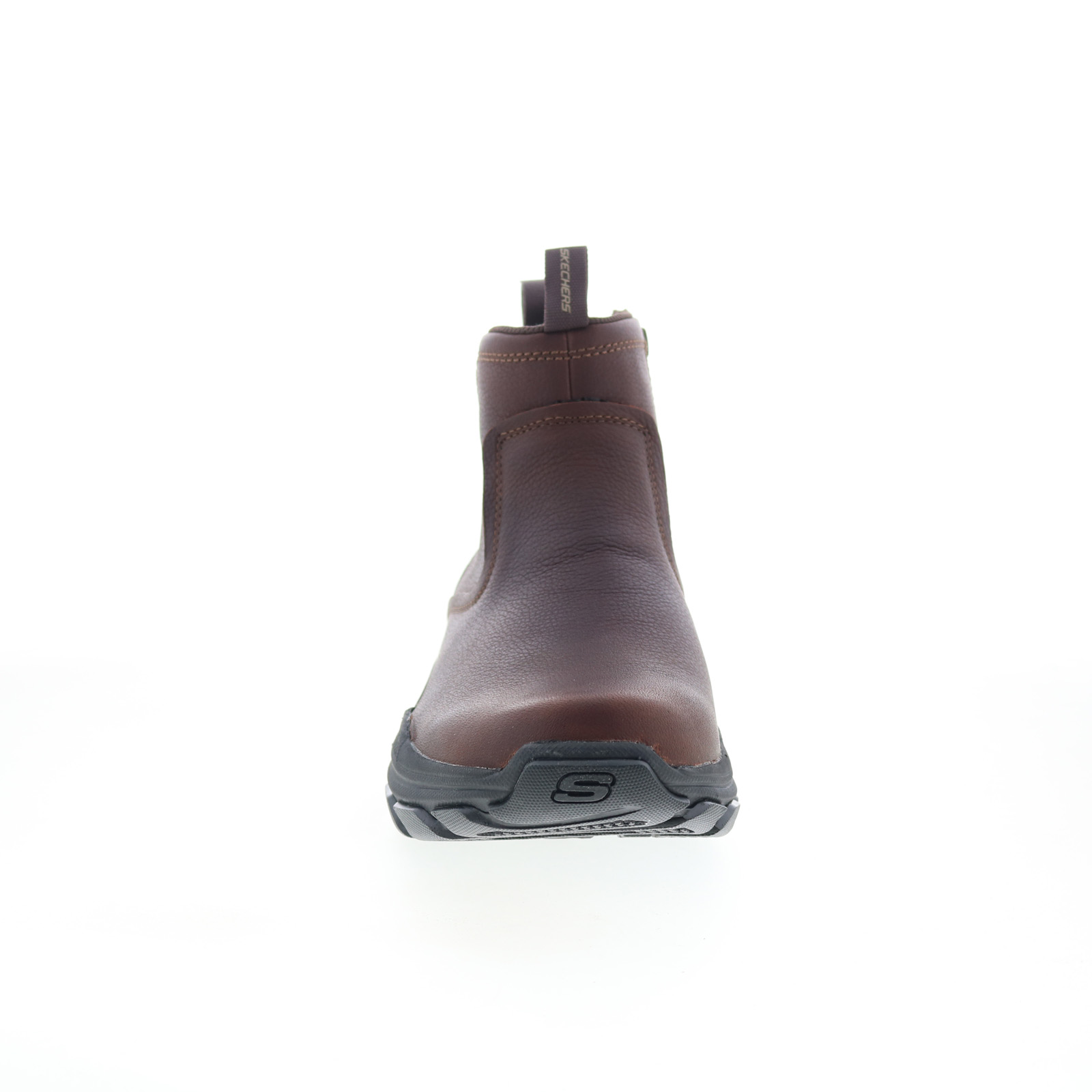 【美品】E'POR LIMITED MODEL Ree Large Skechers Respected Evanston 205176 Mens Brown Leather Casual