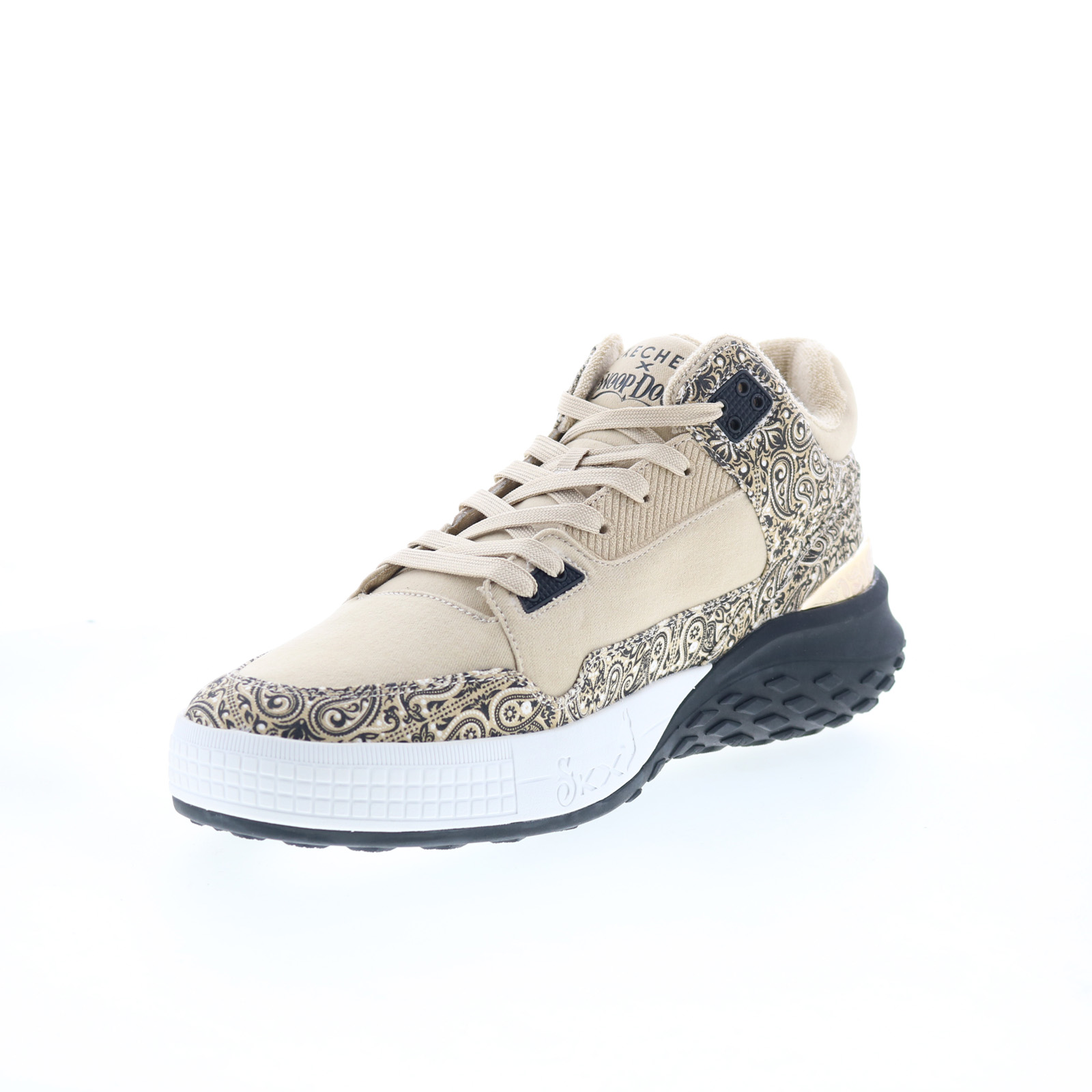 Skechers Sizzle Buckets Western Snoop Dogg Mens Beige Sneakers