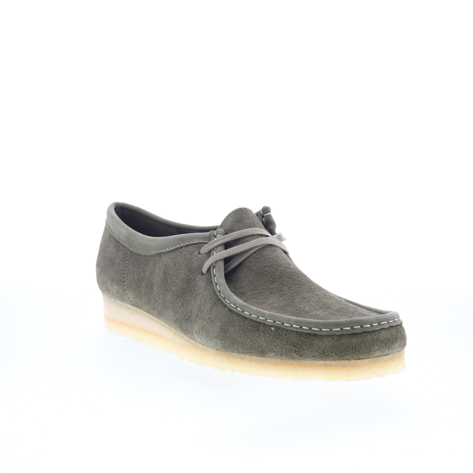 Clarks Wallabee 26175710 Mens Gray Oxfords & Lace Ups Casual 