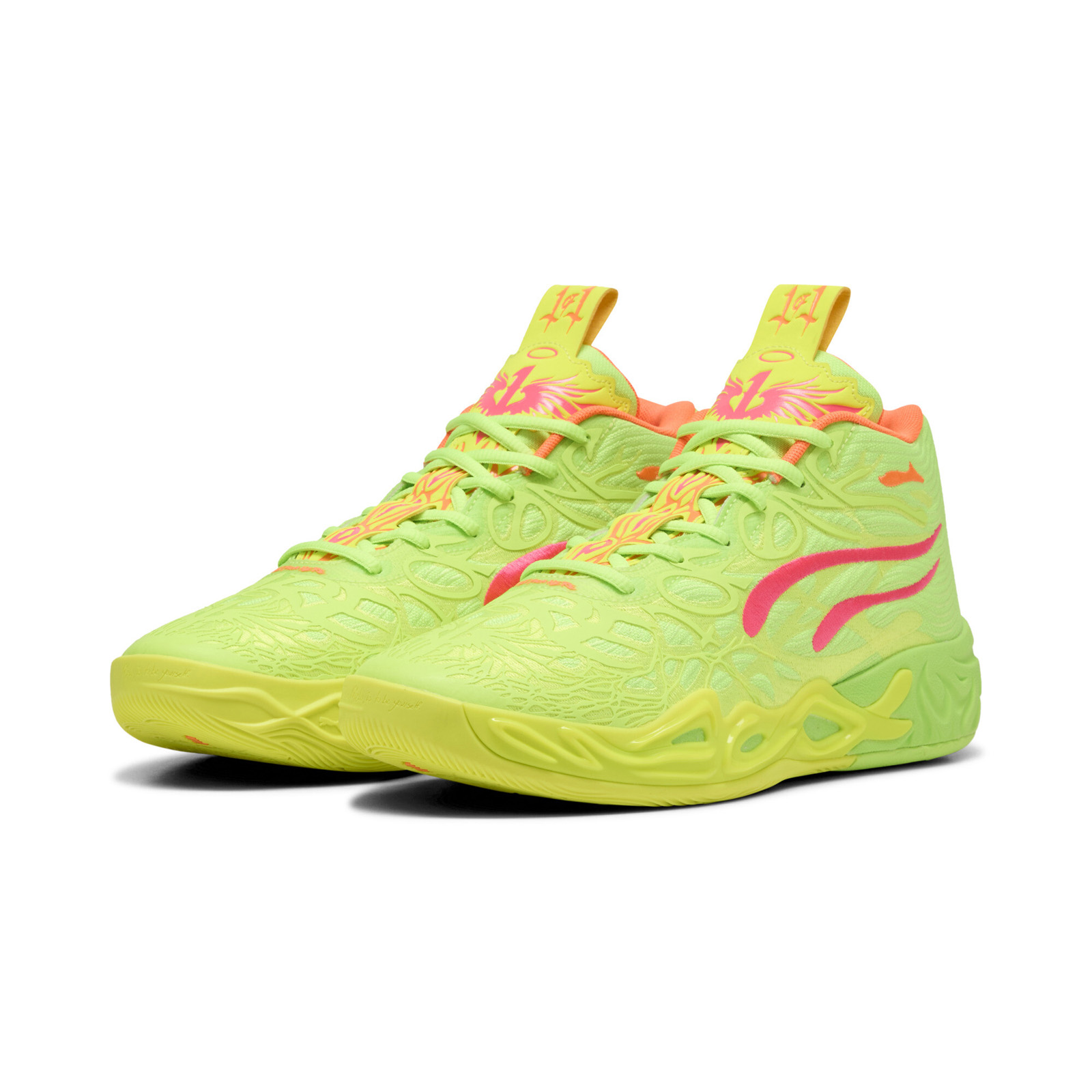 Puma LaMelo Ball MB.04 Gem 31142101 Mens Green Athletic Basketball Shoes - Picture 5 of 8