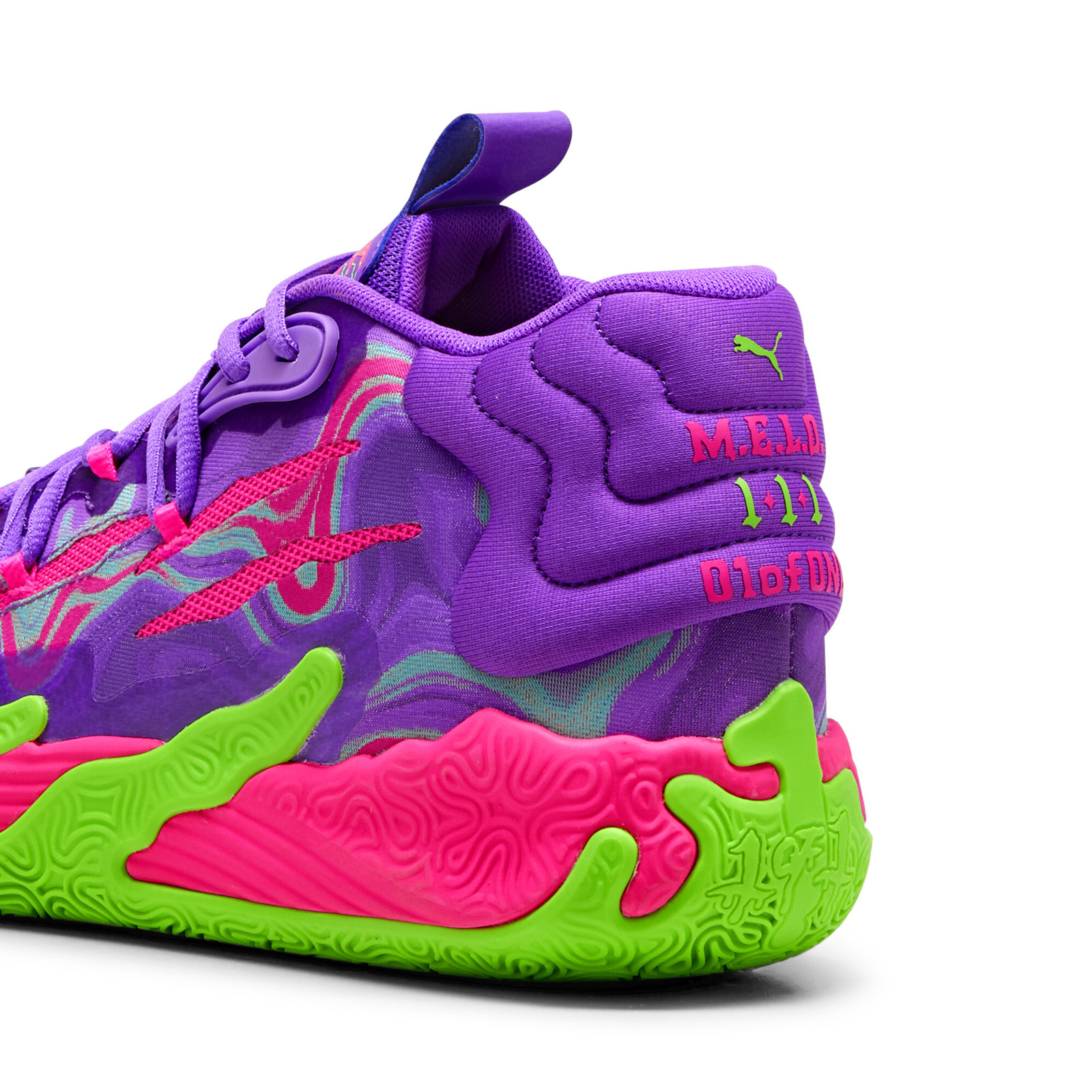 Puma Lamelo Ball MB.03 Toxic 37891601 Mens Purple Athletic