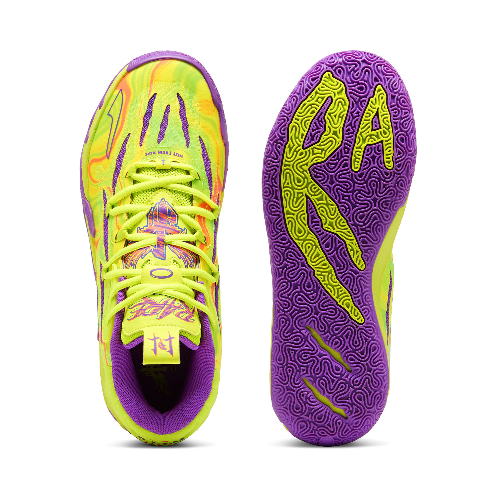 Puma Lamelo Ball MB.03 Spark 37989801 Mens Green Athletic