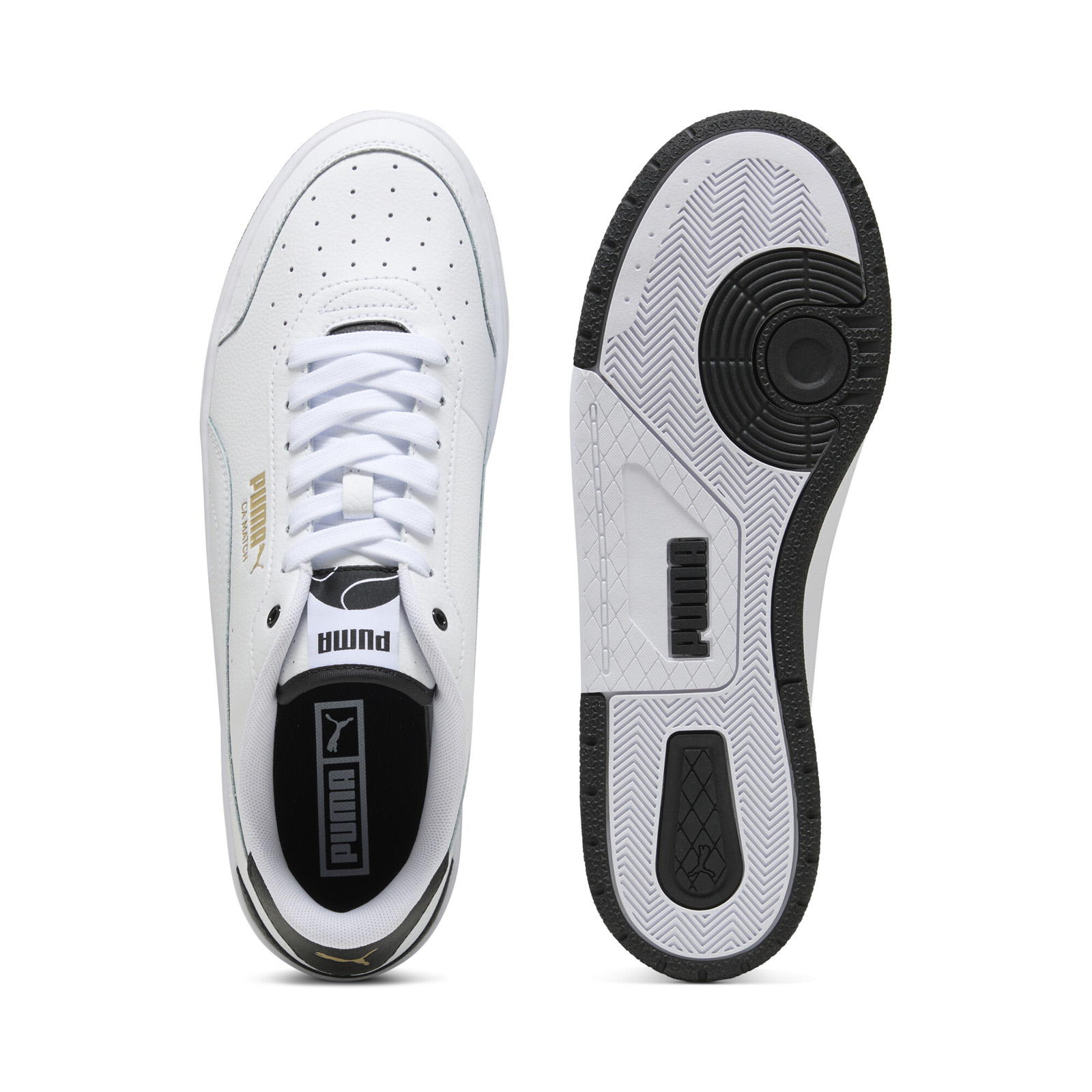 Puma CA Match 40077905 Mens White Leather Lifestyle Sneakers Shoes
