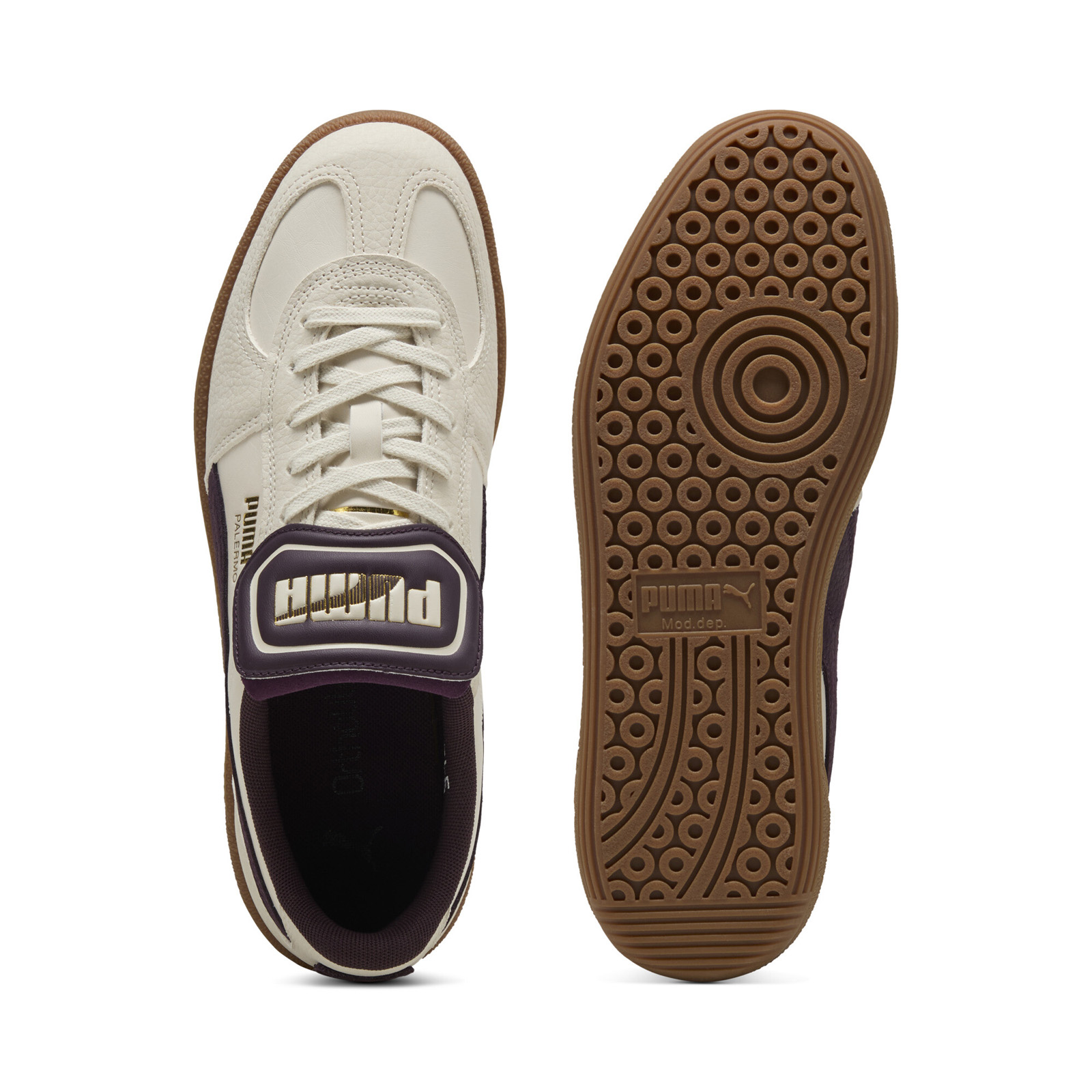 Puma Palermo Premium 40174404 Mens Beige Lace Up Lifestyle