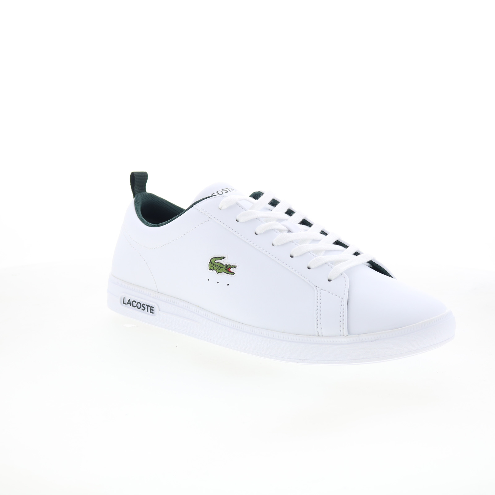 Lacoste Court Base 224 1 SMA Mens White Leather Lifestyle Sneakers