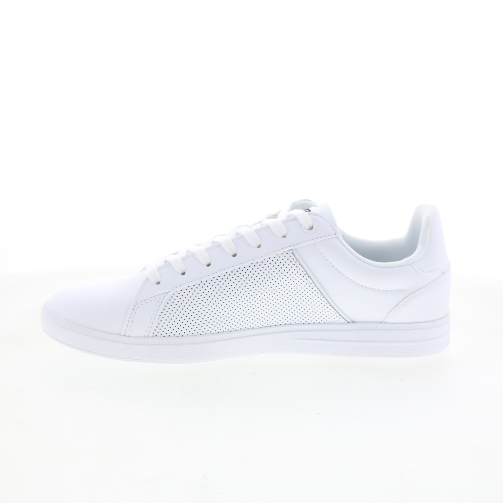 Lacoste Lite Base 224 1 SMA Mens White Leather Lifestyle Sneakers