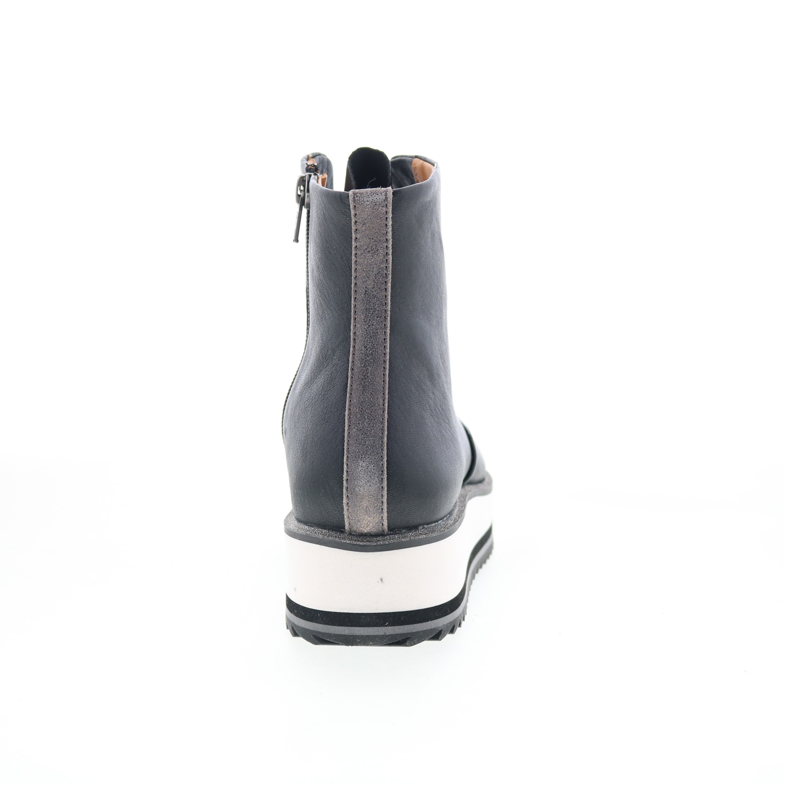 Johnston & Murphy 78-51485 Womens Black Leather Zipper Casual