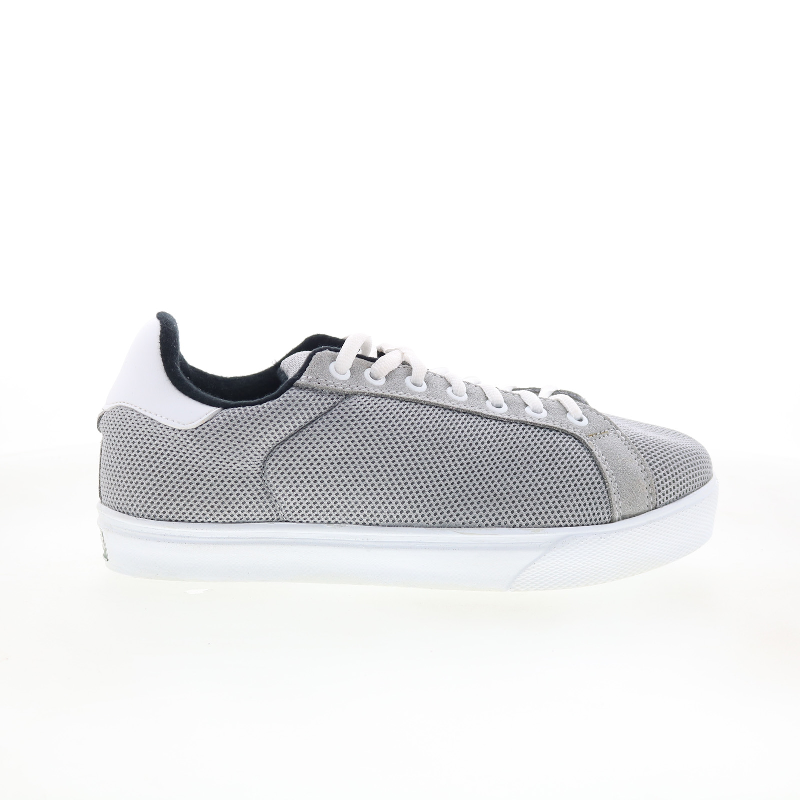 Hitchcock 931 Mens Gray Extra Wide 3E Canvas Lifestyle Trainers Shoes - Picture 2 of 8