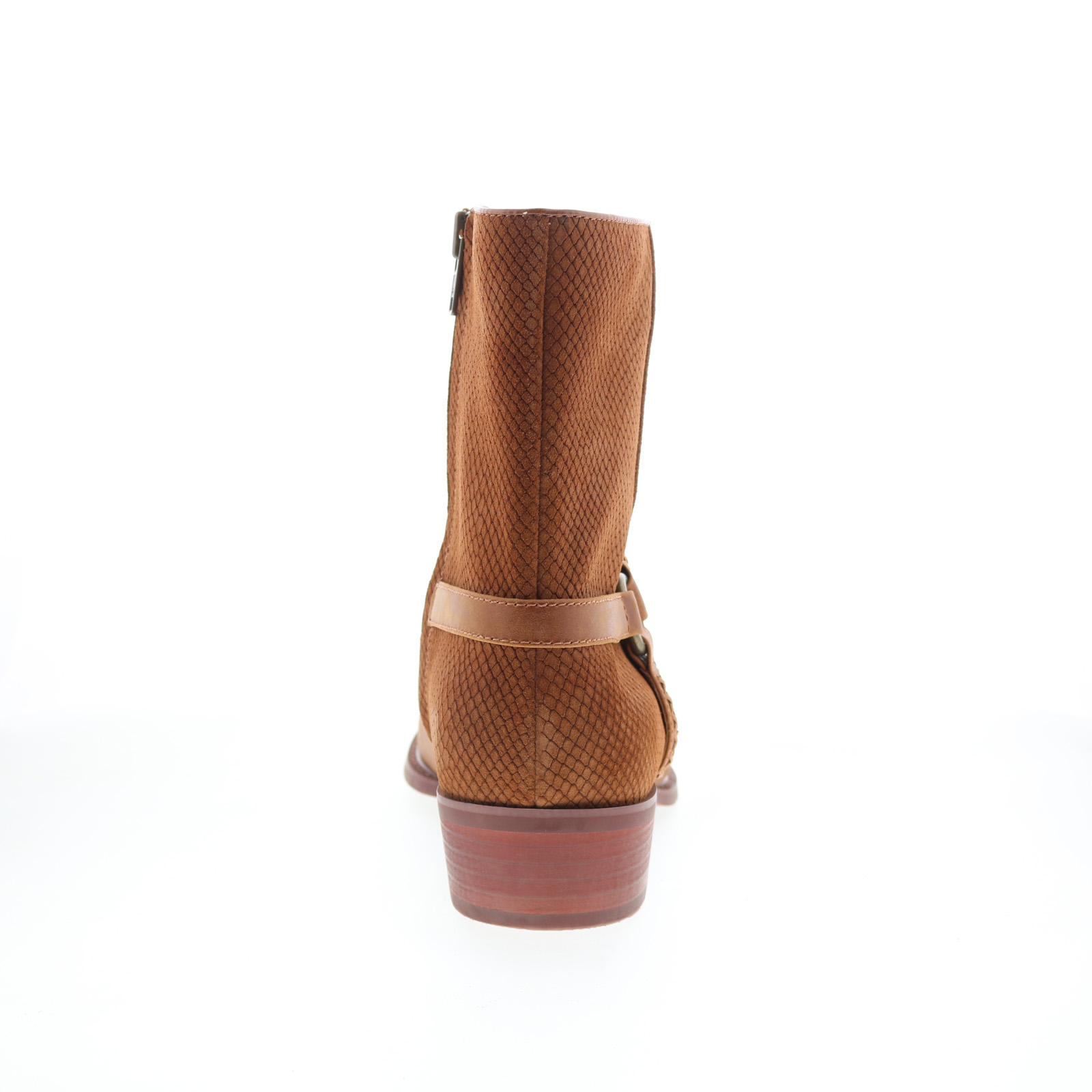 Dingo Butch Cowboy Boots DI-219 Mens Brown Leather Zipper Western Boots - Picture 4 of 8