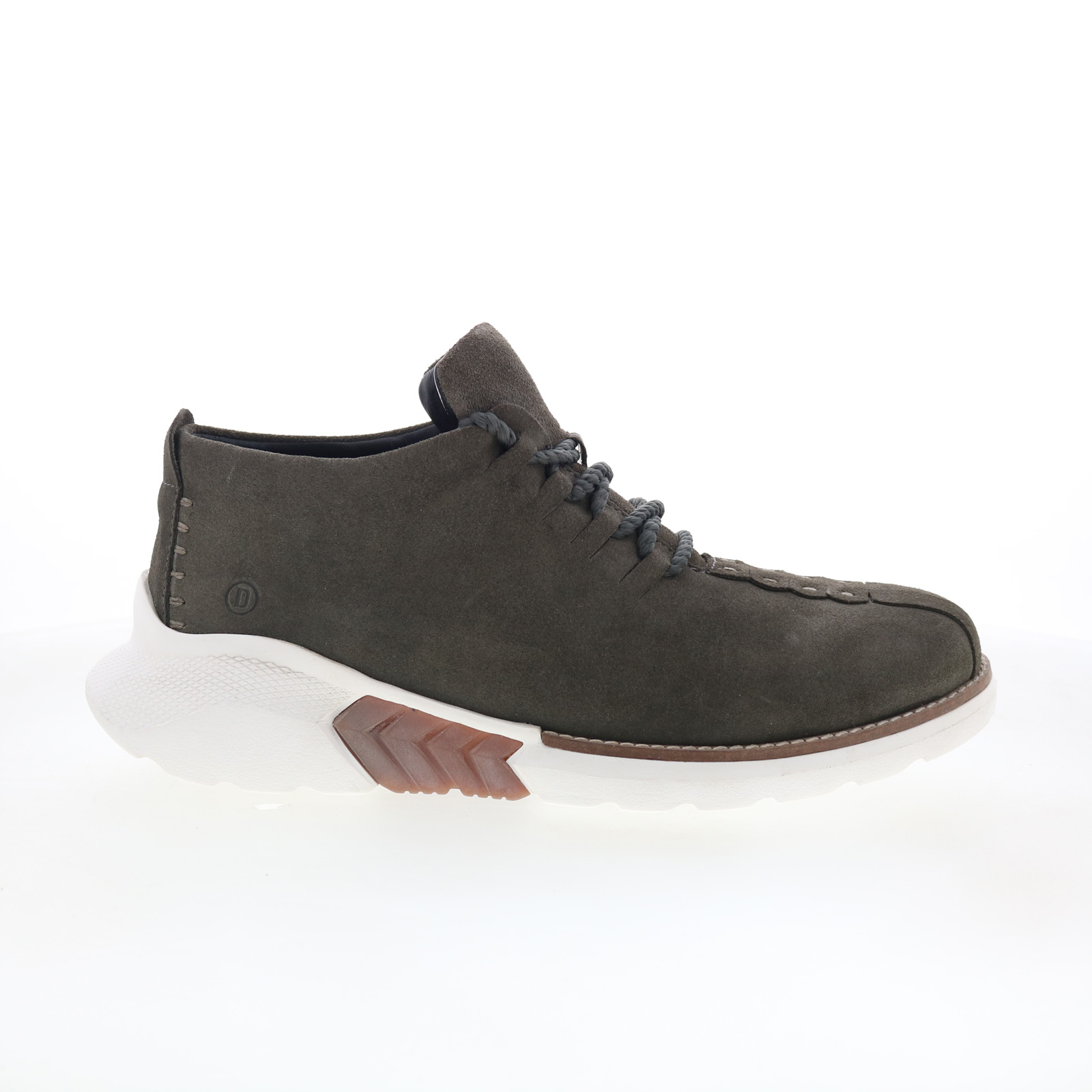 Dingo Ankle Half Pipe DI-306 Mens Gray Suede Lace Up Ankle Boots - Picture 2 of 8