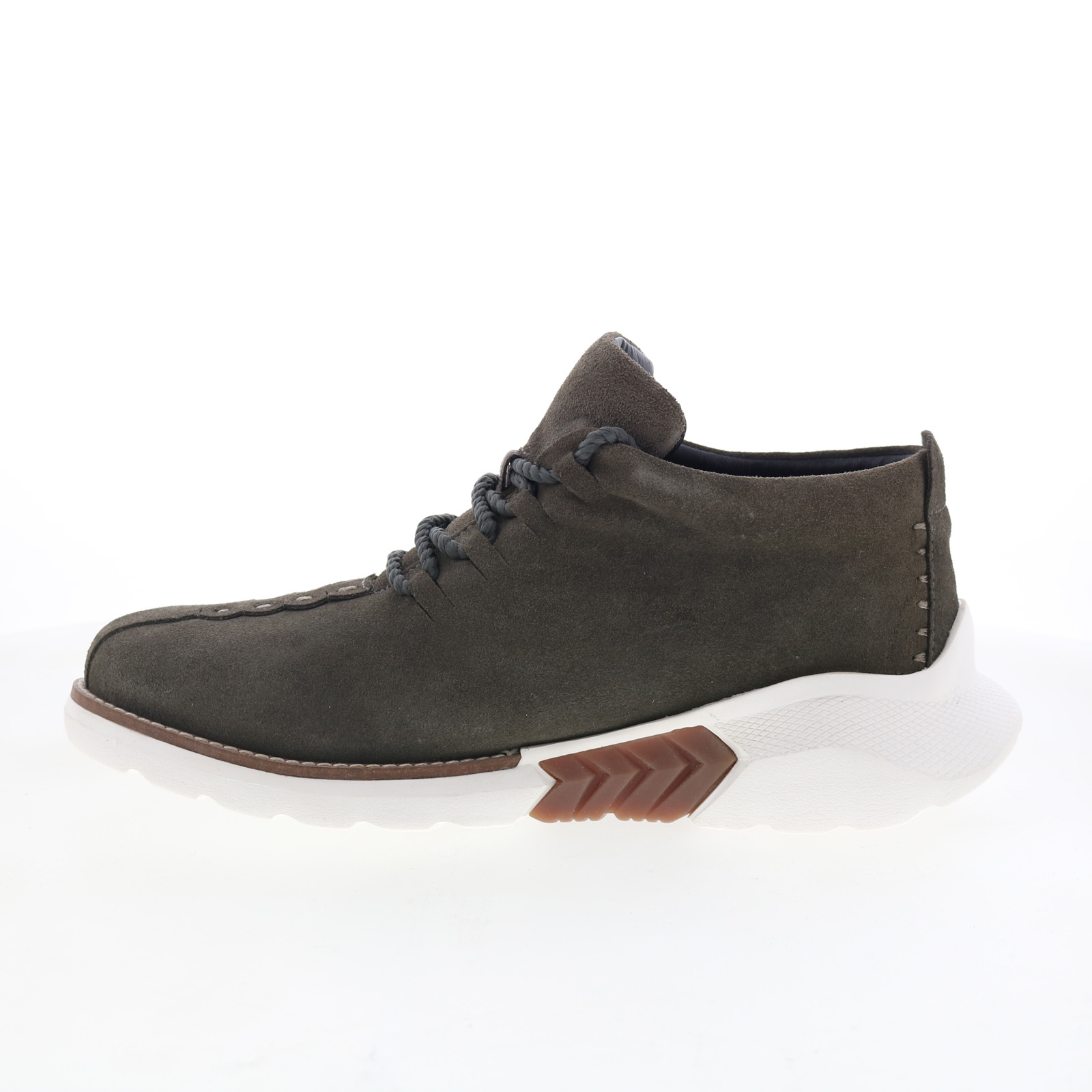 Dingo Ankle Half Pipe DI-306 Mens Gray Suede Lace Up Ankle Boots - Picture 3 of 8