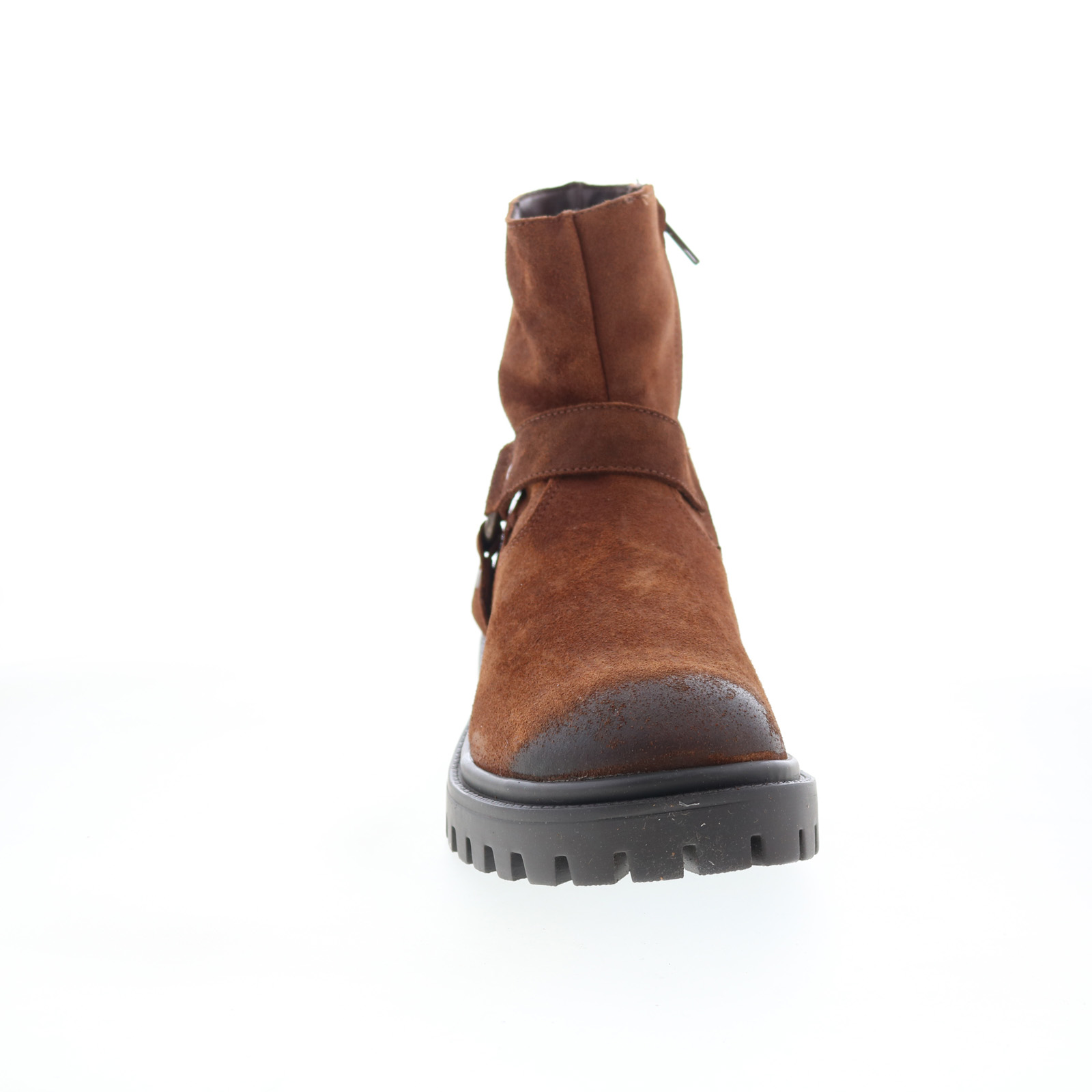Dingo Road Trip Men Suede Leather Brown Dress Casual Zip Ankle Harness Boot 9D Dingo Men main image 3