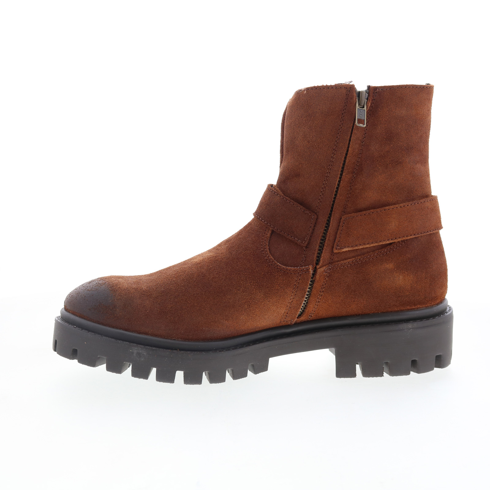 Dingo Road Trip DI-845 Mens Brown Suede Zipper Casual Dress  display picture 1
