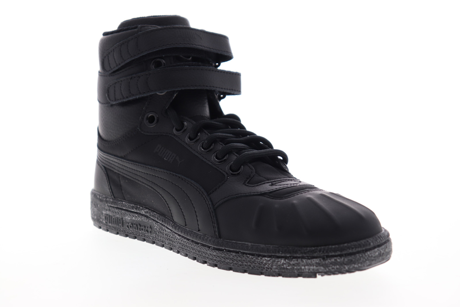 S Black Synthetic High Top Sneakers Shoes
