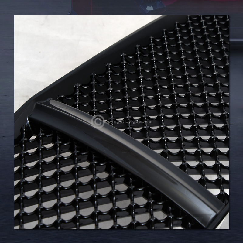 Matte Black Honeycomb Grille – Fits 2011-2014 Dodge Charger Lower Mesh Style