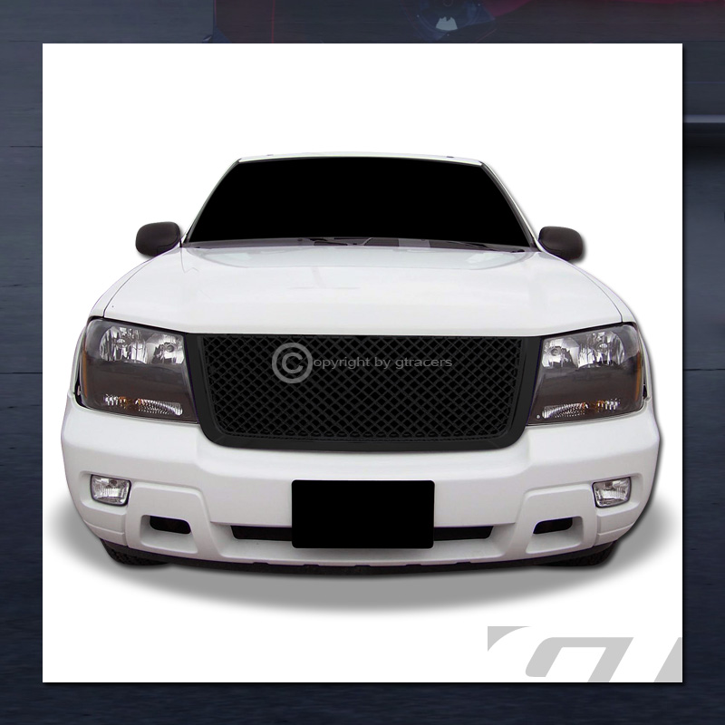 For 20062009 Chevy Trailblazer Lt Blk Luxury Mesh Front Bumper Grill