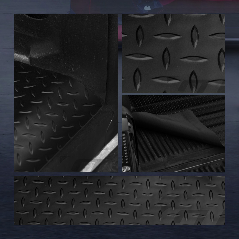 BLK RUBBER DIAMOND TRUCK BED TRUNK RUG FLOOR MAT 20092017 DODGE RAM