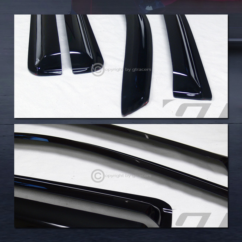 Topline Smoke Window Visors For 2002-2009 Chevy Trailblazer & GMC Envoy - 4pc