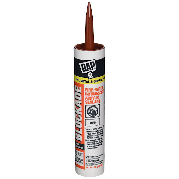 Dap 18858 Blockade Fire Caulk Red, 10.1Ounce Cartridge eBay
