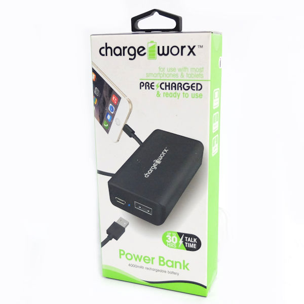 chargeworx 4000mah power bank