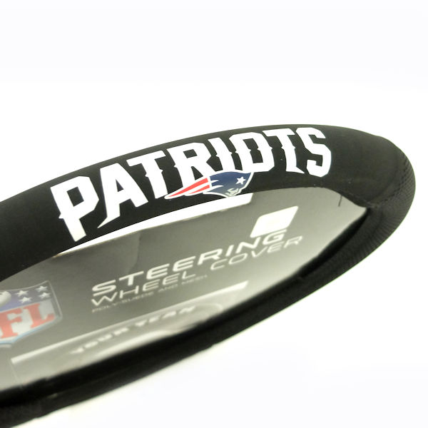 new england patriots steering wheel cover