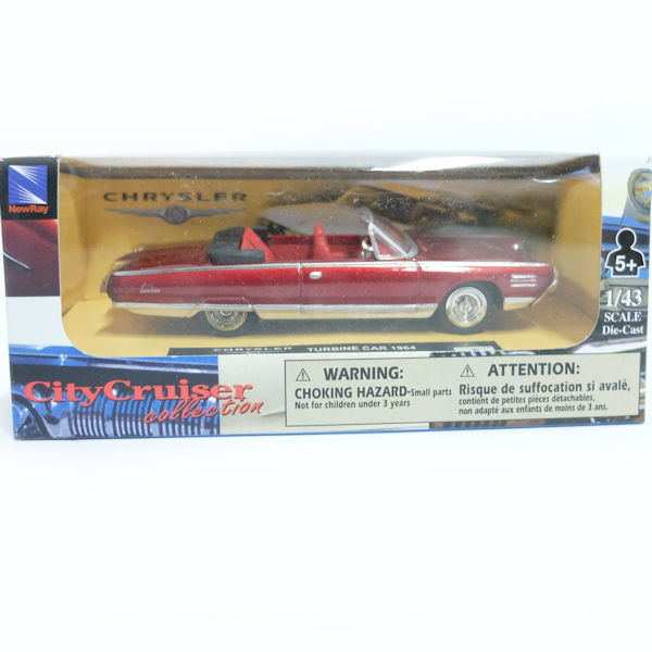 1964 Chrysler turbine Car Convertible City Cruiser NewRay 1:43 FREE SHIPPING