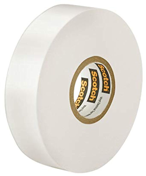 3M Scotch 27 Glass Cloth Electrical Tape 1/2"x 66ft, White 54007150664