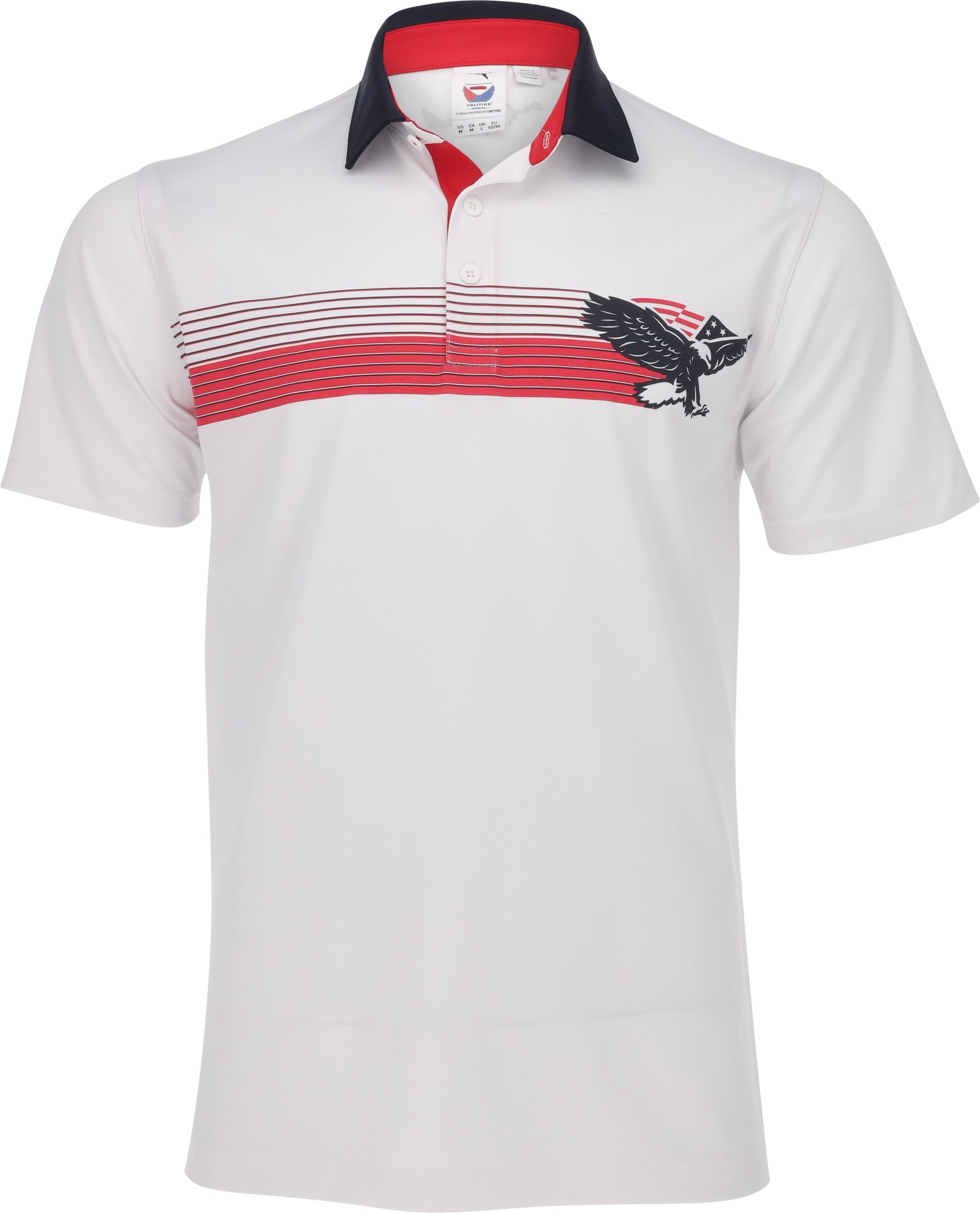 Camisa Puma PUMA X Volition Eagle blanca brillante/azul marino profundo para hombre - Imagen 1 de 13