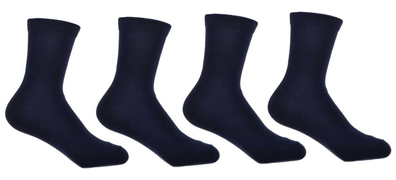 4 pairs of NAVY BLUE Boys Plain socks 69 Years school socks eBay
