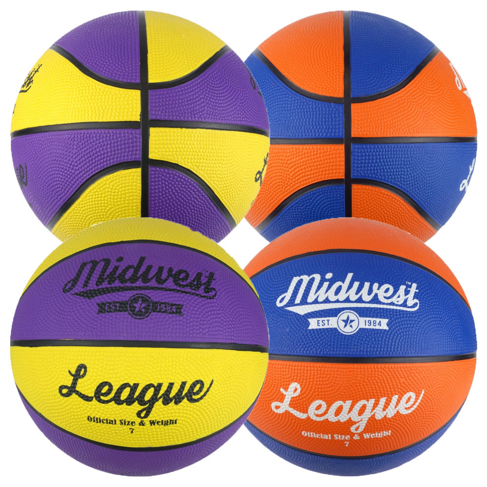 Midwest League Basketball Blue//Orange Various Sizes