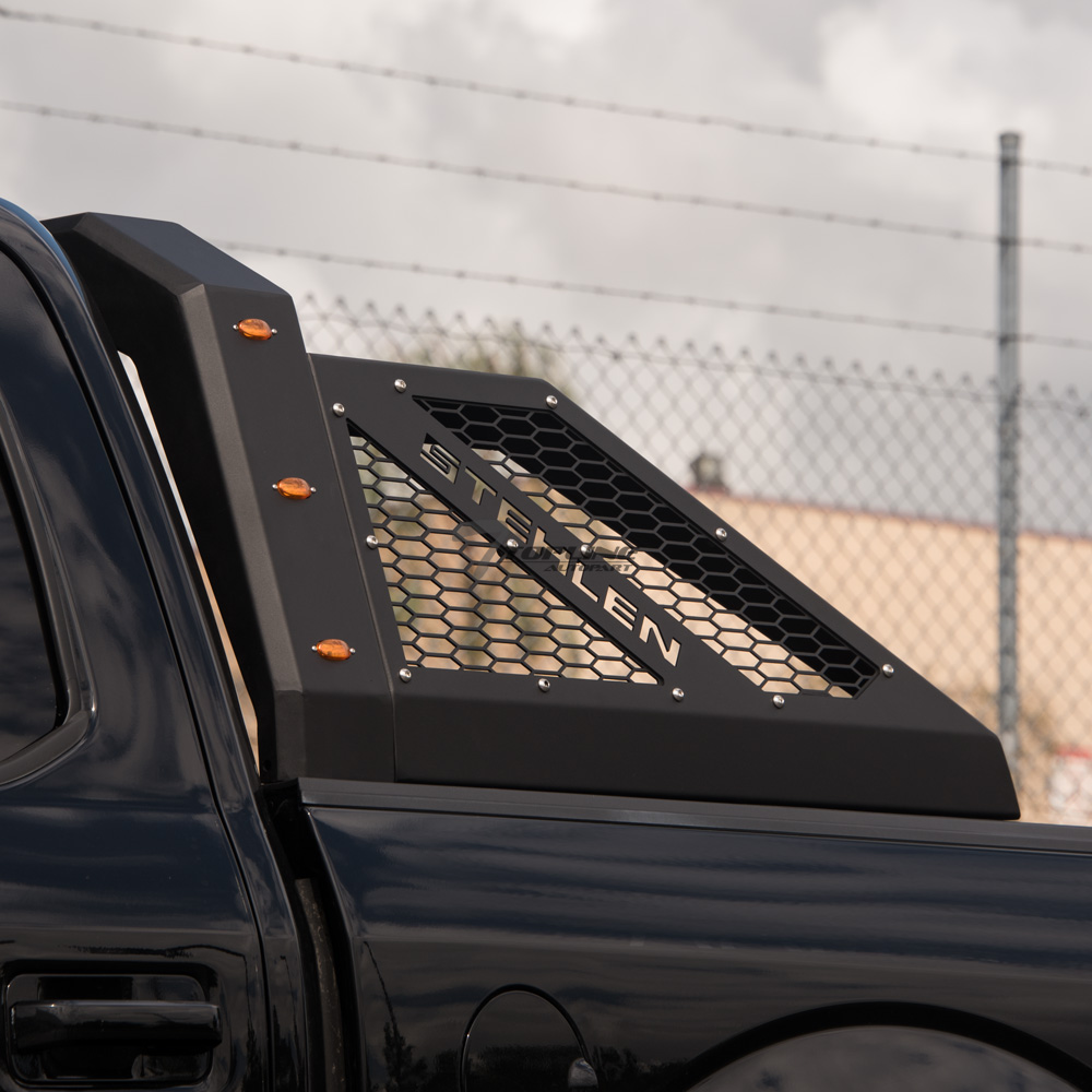 Stehlen Adjusable Steel Chase Rack Truck Roll Bar w/3rd Brake Lamp+LED+Amber TEF eBay