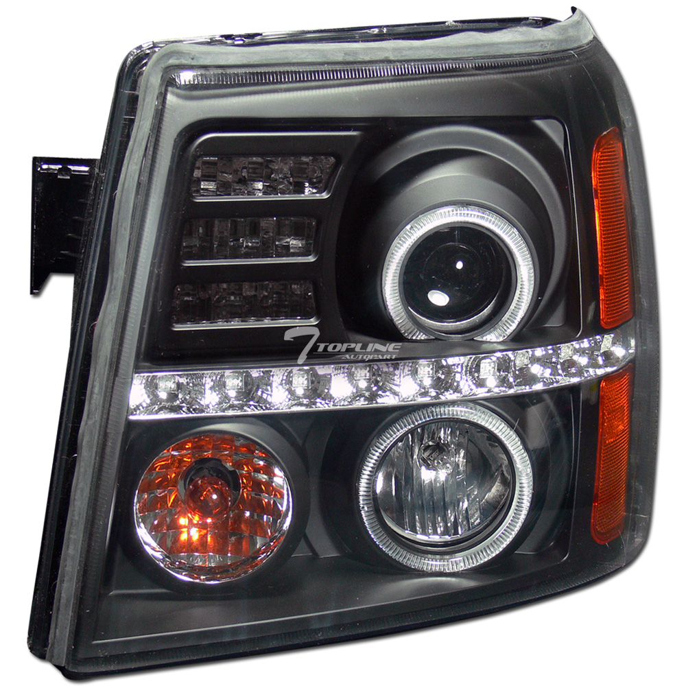 Topline For 20022006 Cadillac Escalade LED Halo Projector Headlights