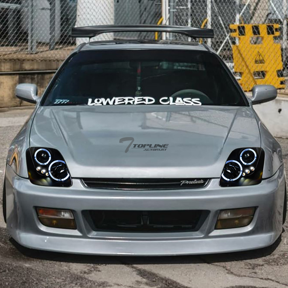 Topline For 19972001 Honda Prelude Halo LED Projector Headlights