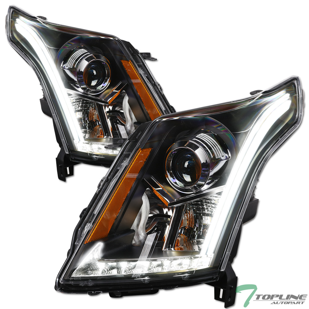 Topline For 2010-2016 Cadillac SRX DRL LED Bar Projector Headlights