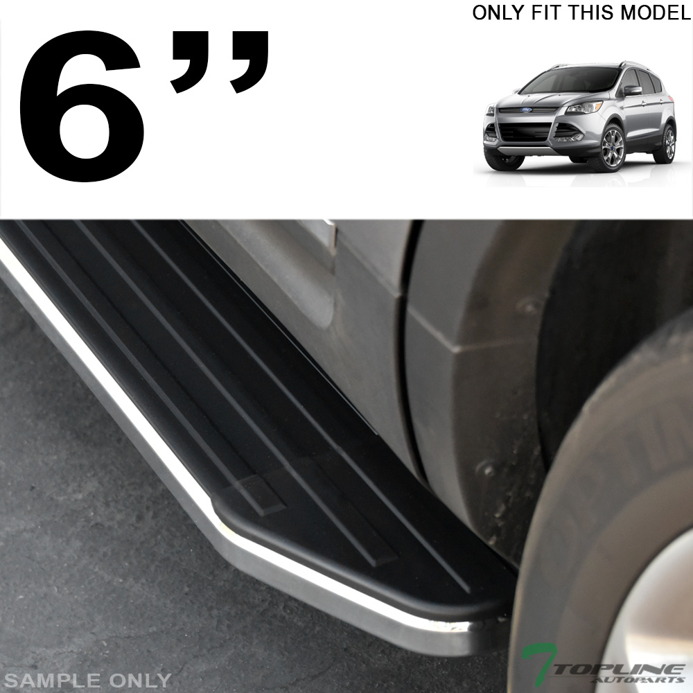 Topline For 20132017 Ford Escape 6" VP Aluminum Running Boards Chrome/Black eBay