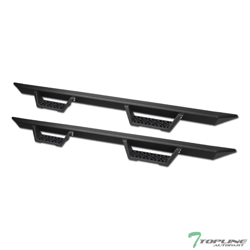 Topline For 0104 Toyota Double Cab Modular Drop Step Nerf Bar Matte Blk eBay