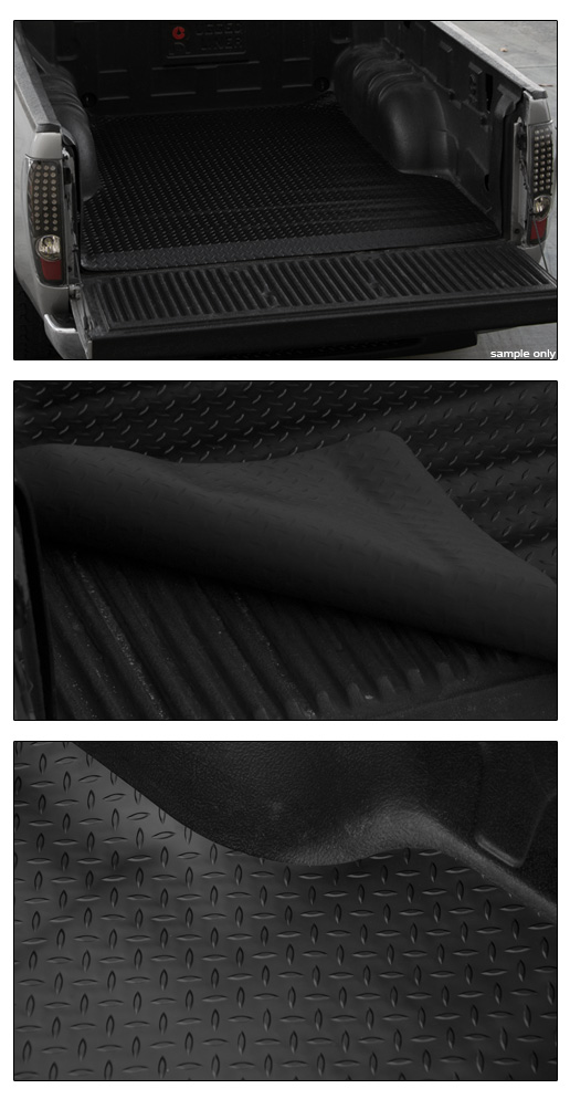 thumbnail image 2 of GTRacers Rubber Truck Bed Floor Mat For Nissan Frontier 2005-2021 – 6 Ft Bed 2 of 3