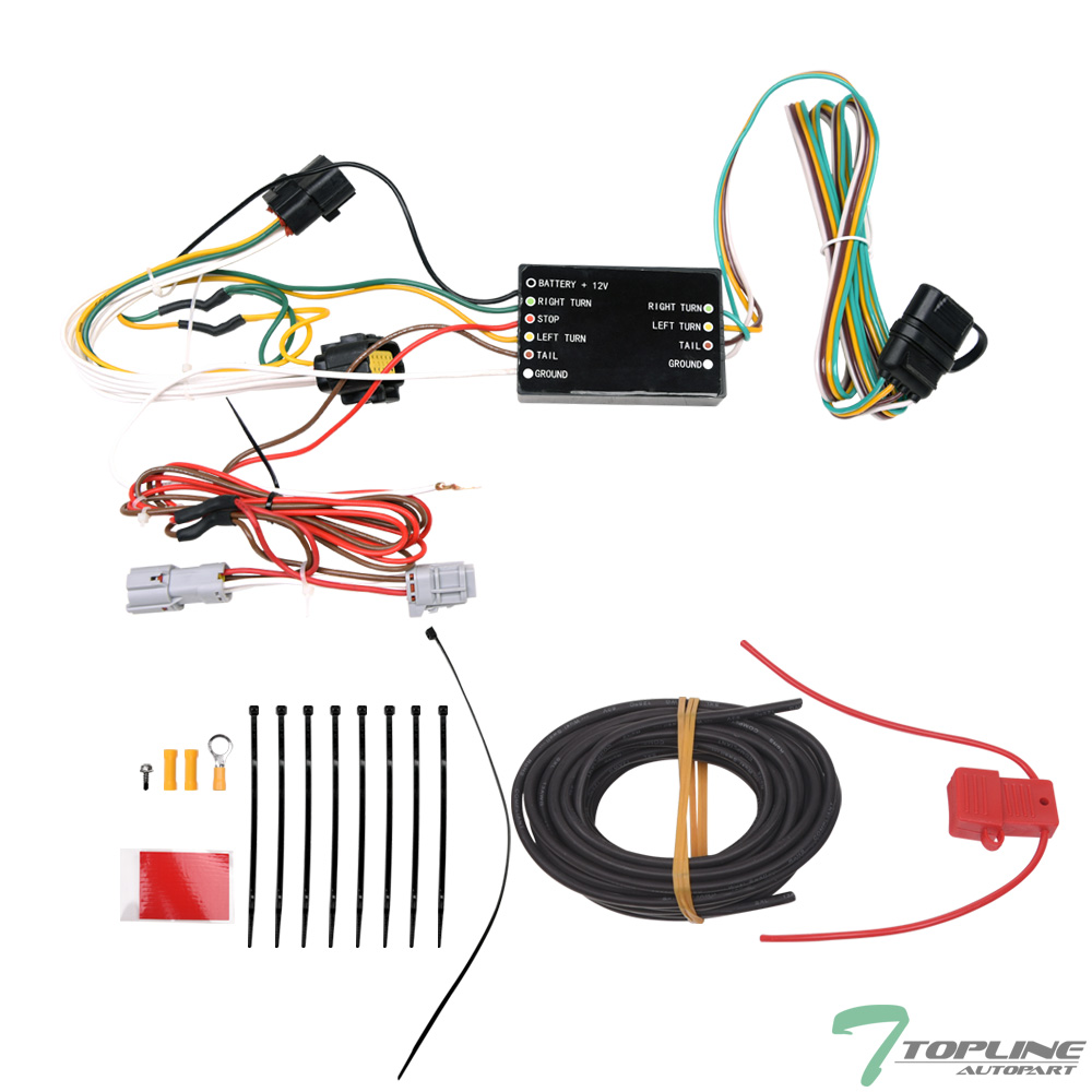 Topline For 2011-2016 Kia Sportage Trailer Hitch 4-Way Wiring Harness