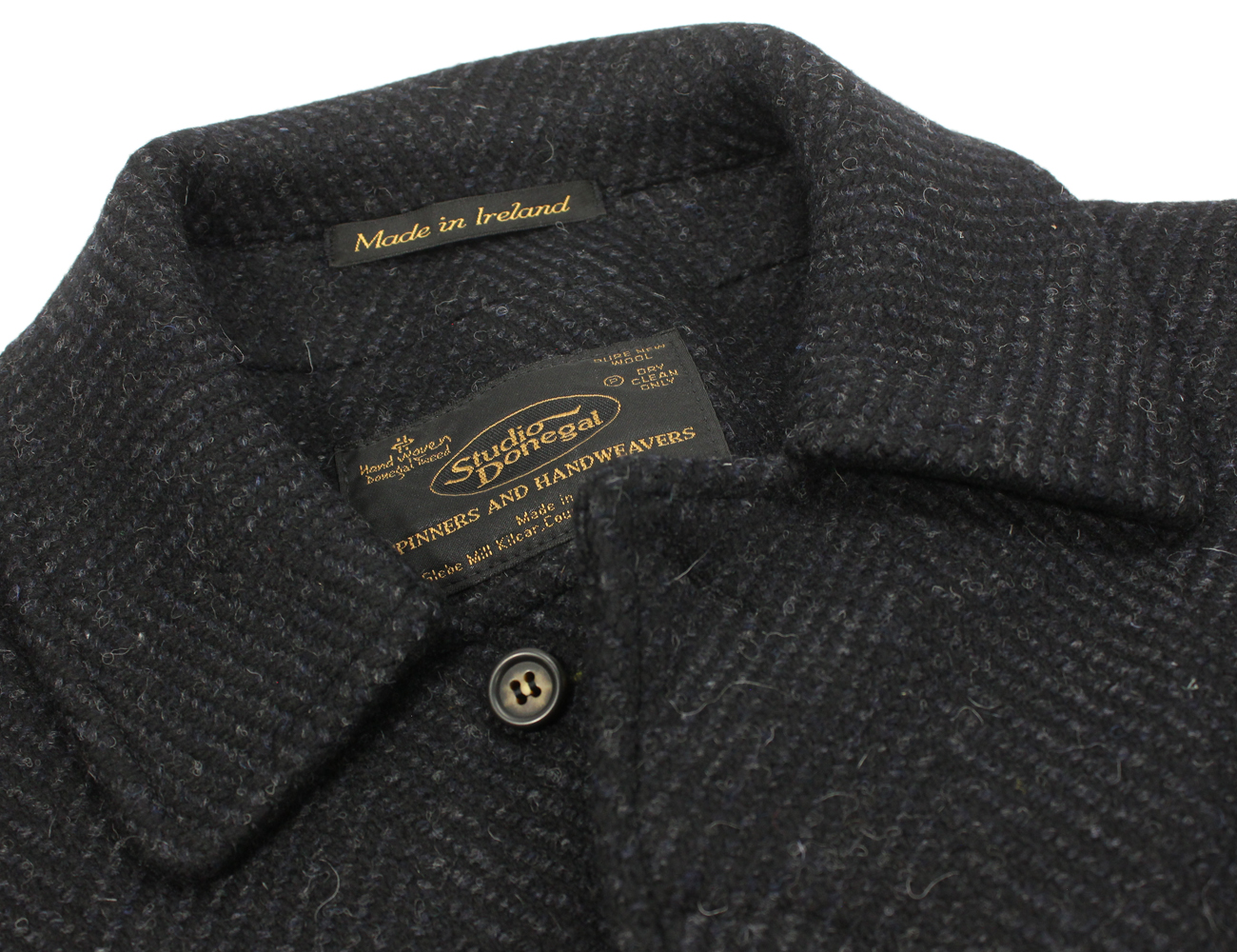 New Mens Wool Coat Tweed Handwoven Made in Ireland Studio Donegal eBay