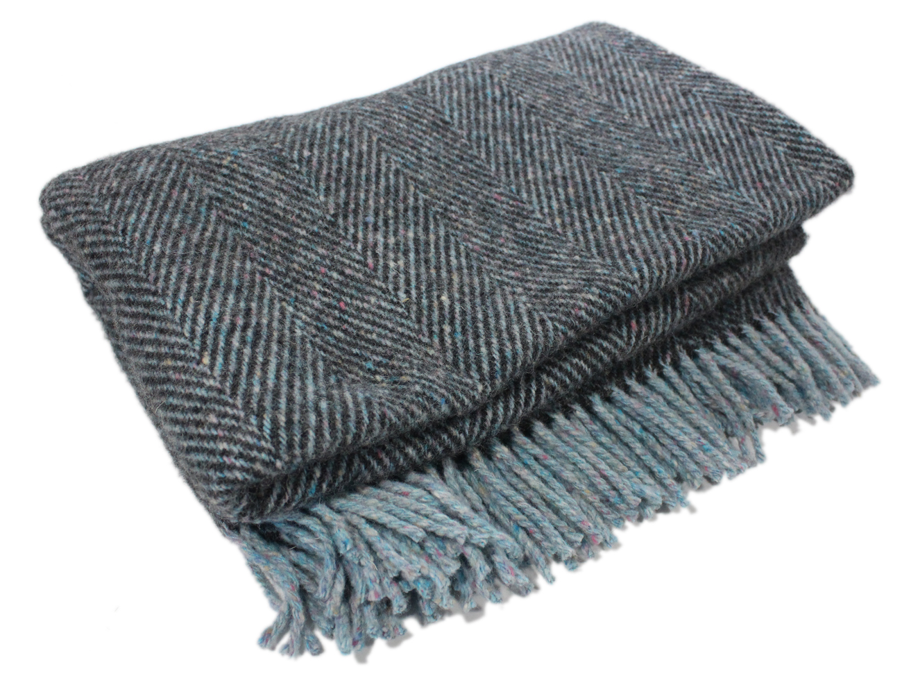 Knee Blanket Frost Grey Herringbone 100 Wool eBay