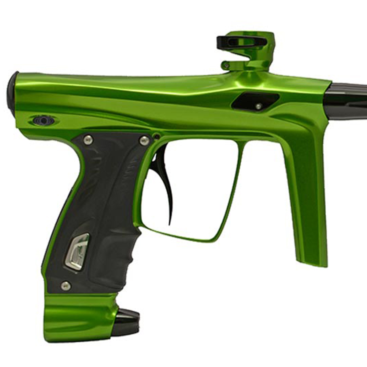 SP Shocker RSX Paintball Marker Polished Slime Green GOLD CAN