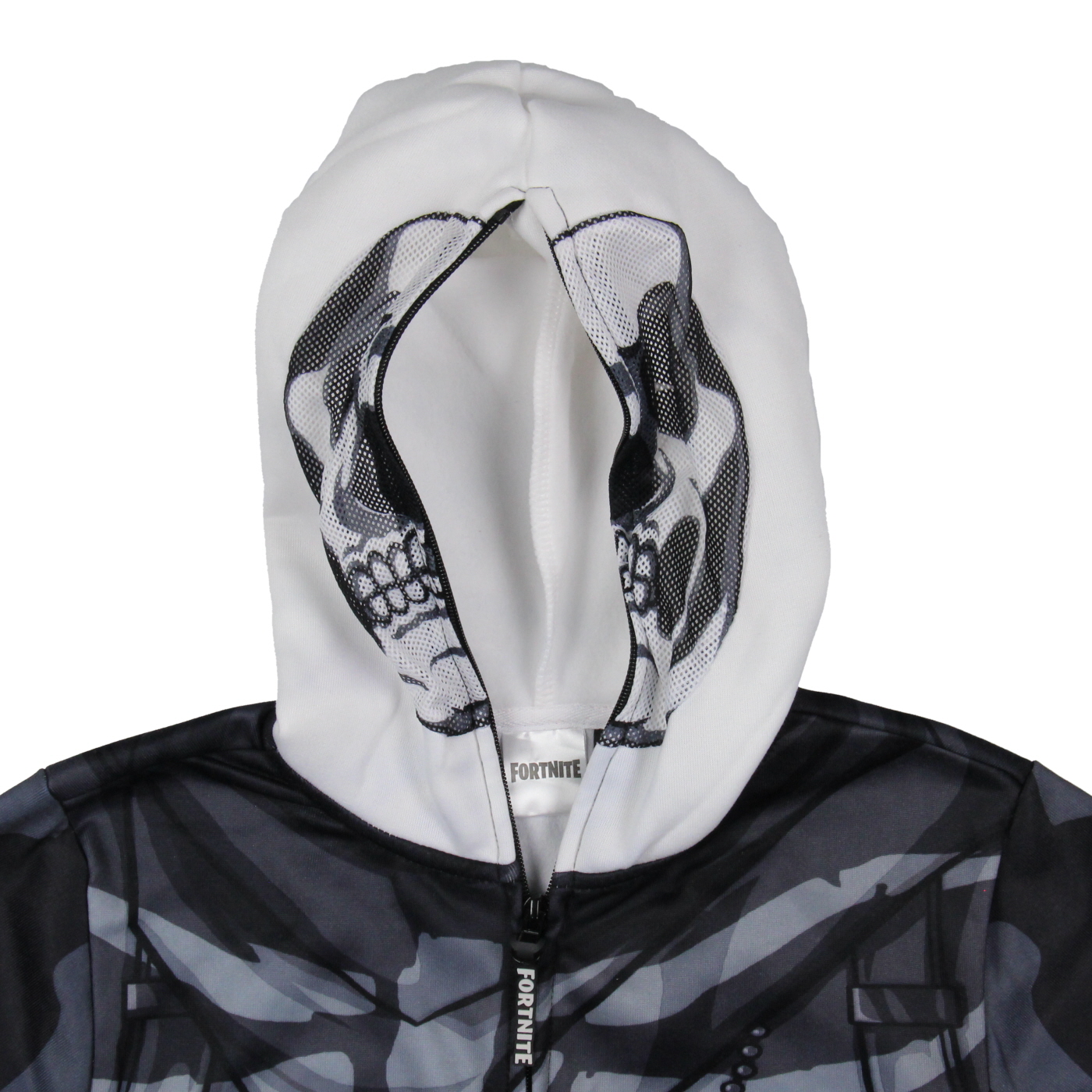 Fortnite Boys' Skull Trooper Character Costume Zip-Up Jacket